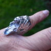 Knud V Andersen for Anton Michelsen, silver brutalist 'Cave' ring, Denmark, circa 1970 (Ref S+851) - Image 10