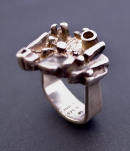 Juhls, silver 'Tundra' ring, Norway, indeterminate age, ring No. 612 (Ref S+859) SOLD - Image 3