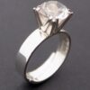 Bengt Hallberg, rock crystal set silver ring, Sweden, circa 1975 (Ref S+894HH) SOLD - Image 2