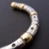 Michael Allen Bolton, garnet set gold and silver torque bangle, London 2000 (Ref S+904) SOLD - Image 5