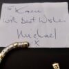 Michael Allen Bolton, garnet set gold and silver torque bangle, London 2000 (Ref S+904) SOLD - Image 12