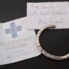 Michael Allen Bolton, garnet set gold and silver torque bangle, London 2000 (Ref S+904) SOLD - Image 13