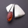 Niels Erik From, baltic amber set silver brooch, Denmark, circa 1968 (Ref S+907) SOLD - Image 2