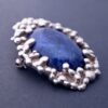 WH (unidentified), sodalite mounted silver pendant brooch, Edinburgh 1987 (Ref S+906) - Image 3