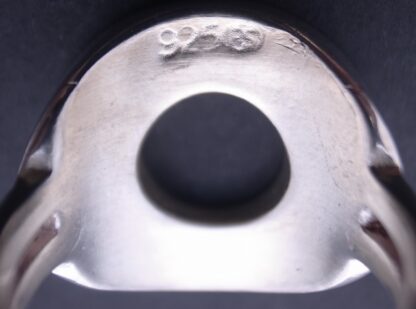 Bent Stausholm Polsen, black enamel and silver ring, Denmark, circa 1980 (Ref S+876HH) SOLD - Image 6