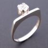 Bengt Hallberg, rock crystal set silver ring, Sweden, circa 1980 (Ref S+891) SOLD - Image 2
