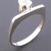 Bengt Hallberg, rock crystal set silver ring, Sweden, circa 1980 (Ref S+891) SOLD - Image 3