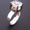 Bengt Hallberg, rock crystal set silver ring, Sweden, circa 1975 (Ref S+886) SOLD - Image 3