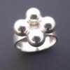 Bengt Hallberg, silver quadruple bead ring, Sweden, circa 1975 (Ref S+2100) SOLD