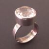 Bengt Hallberg, rock crystal set silver ring, Sweden, circa 1975 (Ref S+879) SOLD - Image 3