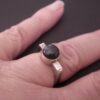 Bengt Hallberg, spectrolite set silver ring, Sweden, circa 1975 (Ref S+841) SOLD - Image 6