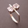 Bengt Hallberg, two stone rock crystal set silver ring, Sweden, circa 1975 (Ref S+871HH) SOLD - Image 2