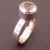 Bengt Hallberg, rock crystal set silver ring, Sweden, circa 1975 (Ref S+884HH) SOLD - Image 2