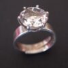 Bengt Hallberg, rock crystal set silver ring, Sweden, circa 1975 (Ref S+887) SOLD