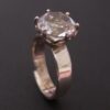 Bengt Hallberg, rock crystal set silver ring, Sweden, circa 1975 (Ref S+887) SOLD - Image 3