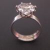 Bengt Hallberg, rock crystal set silver ring, Sweden, circa 1975 (Ref S+887) SOLD - Image 4