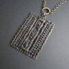 Pentti Sarpaneva, probably for Turun Hopea Oy, a bronze Pitsi pendant on chain, Finland, circa 1972 (Ref S+901) - Image 2