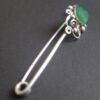 Dorrie Nossiter, Arts and Crafts green agate set brooch, circa 1930 (Ref S+915) SOLD - Image 4