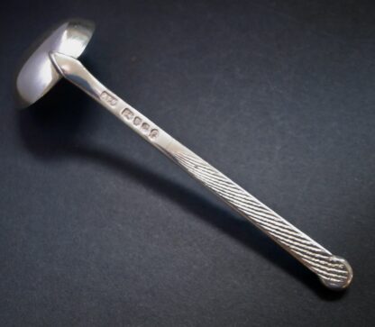 Anthony Hawksley, silver cream ladle, London 1977 (Ref S+920) SOLD - Image 5