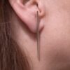 Hans Hansen, unusual pair of silver earrings, Denmark, circa 1985 (Ref S+854) SOLD - Image 11
