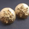 Jane Watling of Lacock, pair of 18 carat gold ear studs, London 1997 (Ref S+923HH)