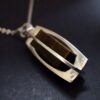 Elis Kauppi for Kupittaan Kulta, tiger eye silver pendant on chain, Finland, circa 1975 (Ref S+921) SOLD - Image 3