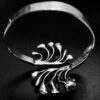 Hannu Ikonen for Valo-Koru Oy, silver reindeer moss cross over bangle, Finland, 1973 (Ref S+930) SOLD - Image 5