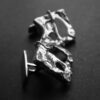 Juhls, pair of silver 'Tundra' cufflinks, Norway, 1960's (Ref S+913) SOLD - Image 2