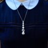 Jacqueline Rabun for Georg Jensen, silver 'Cave' drop pendant, post 1990 (Ref S+939) SOLD - Image 5
