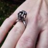 Wally Morgan (Designs) Ltd, unusual cast silver sculptural figure ring, London 1970 (Ref S+934) SOLD - Image 10