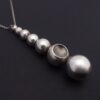 Jacqueline Rabun for Georg Jensen, silver 'Cave' drop pendant, post 1990 (Ref S+939) SOLD