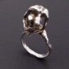 Wally Morgan (Designs) Ltd, unusual cast silver sculptural figure ring, London 1970 (Ref S+934) SOLD - Image 3