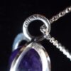 Elis Kauppi for Kupittaan Kulta, amethyst bead set silver heart pendant on chain, Finland, circa 1975 (Ref S+935) SOLD - Image 8