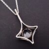 Kultaseppa Salovaara, rock crystal set silver pendant on a chain, Finland, circa 1975 (Ref S+945) SOLD - Image 5