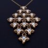 Elis Kauppi for Kupittaan Kulta, rare large 9 carat gold cultured pearl pendant on a chain, Finland, 1976 London import marks (Ref S+943) SOLD - Image 3