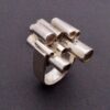 Graham Watling of Lacock, silver 'Tubes' ring, London 1972 (Ref S+944) SOLD - Image 2