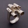 Graham Watling of Lacock, silver 'Tubes' ring, London 1972 (Ref S+944) SOLD - Image 4