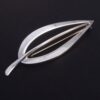 Just Andersen, silver stylised leaf brooch, Denmark, 1970 London import marks (Ref S+950) SOLD - Image 3