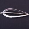 Just Andersen, silver stylised leaf brooch, Denmark, 1970 London import marks (Ref S+950) SOLD