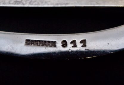 Just Andersen, silver stylised leaf brooch, Denmark, 1970 London import marks (Ref S+950) SOLD - Image 6