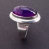 Niels Erik From, amethyst set silver ring, Denmark, circa 1970 (Ref S+951HH) - Image 3