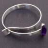 Elis Kauppi for Kupittaan Kulta, amethyst set silver bangle, Finland, circa 1960 (Ref S+949) SOLD - Image 4