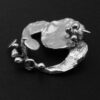 Relo, brutalist silver brooch, Germany, circa 1970 (Ref S+958) - Image 3