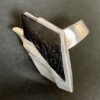 Zoltan Popovits for Lapponia, silver and ebony mounted 'Tanzan' ring, Finland, 1986 (Ref S+1002) SOLD - Image 4