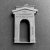 Pamina of London, silver architectural pendant after the preliminary Porta Pia sketch by Michelangelo, London, 1994 (Ref S+972) SOLD - Image 2