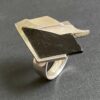 Zoltan Popovits for Lapponia, silver and ebony mounted 'Tanzan' ring, Finland, 1986 (Ref S+1002) SOLD - Image 2