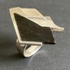 Zoltan Popovits for Lapponia, silver and ebony mounted 'Tanzan' ring, Finland, 1986 (Ref S+1002) SOLD