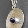B. Poulsen, amethyst set silver pendant on a chain, Denmark, circa 1970 (Ref S+992) SOLD - Image 4