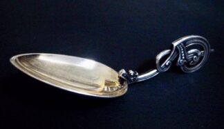 David Andersen, 830 standard silver parcel gilt small spoon, Norway, circa 1900 (Ref S+954)