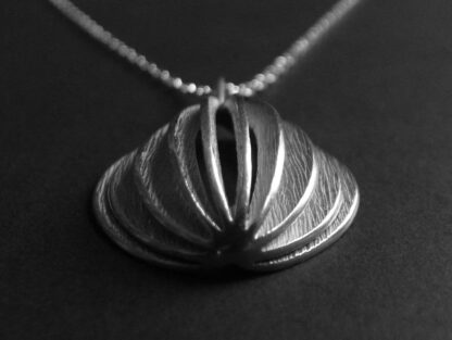 Arne Johansen, cast silver pendant on a chain, Denmark, circa 1970 (Ref S+970) SOLD - Image 4